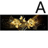Black Gold Rose Abstract Wall Art Canvas